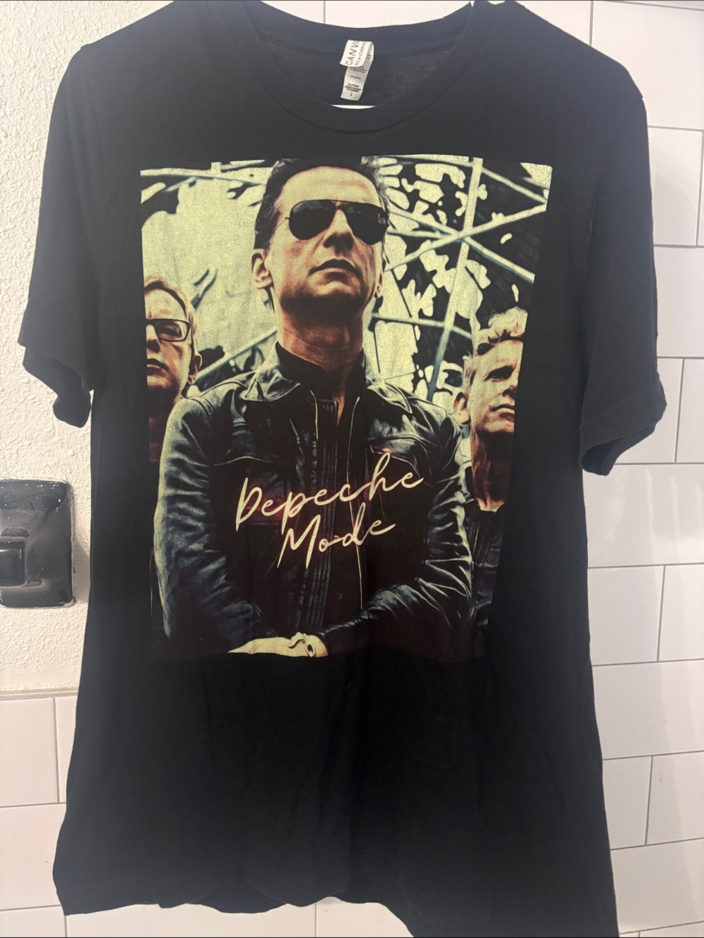 Bella Canvas Black Depeche Mode Graphic Tee